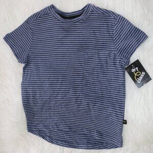 Art Class Boys' Blue & White Striped T-Shirt | Size XS (4/5) | NWT 💙🤍